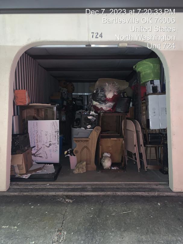 Storage Unit Auction in Bartlesville, OK at North Washington Storage LLCBartlesville ends on